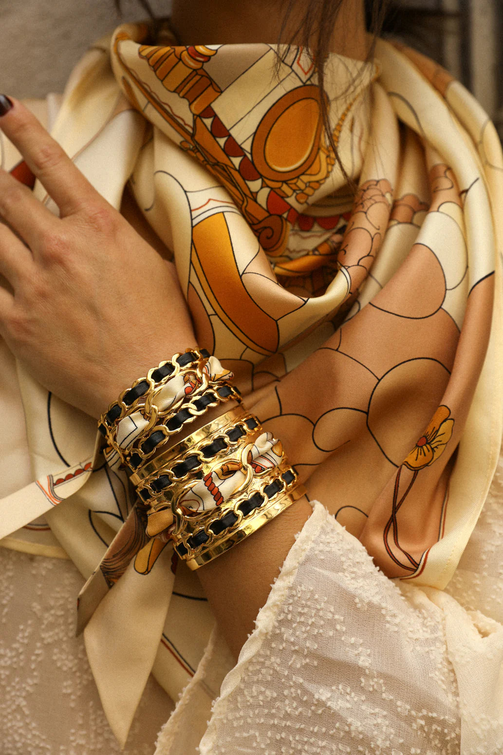 Adresse Inconnue neige Unknown Territory 2cm Ribbon Bracelet