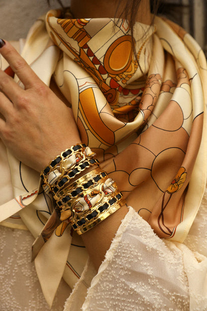 Adresse Inconnue neige Unknown Territory 2cm Ribbon Bracelet