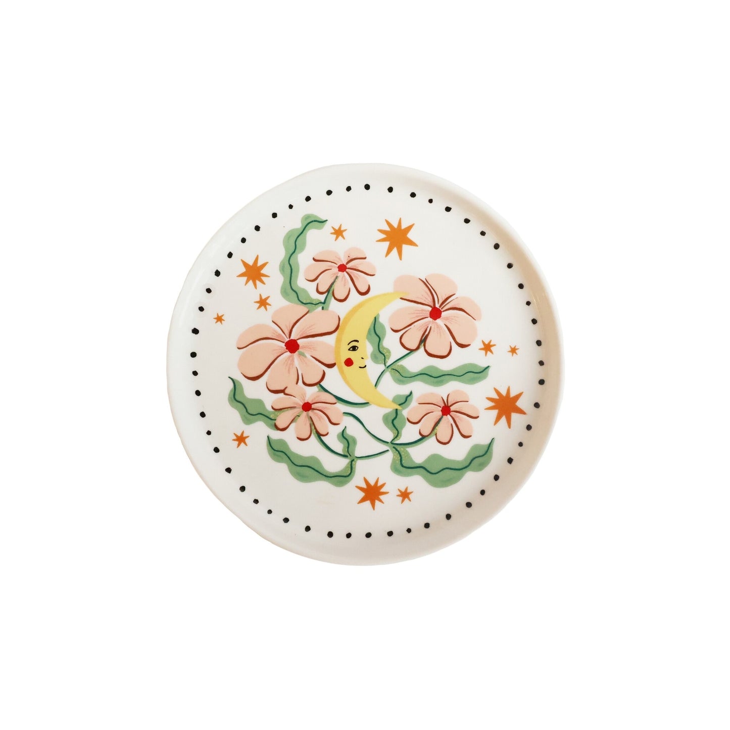 Flowers 花卉月亮小盤