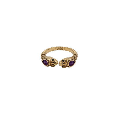 Sissi Double Head Snake Ring