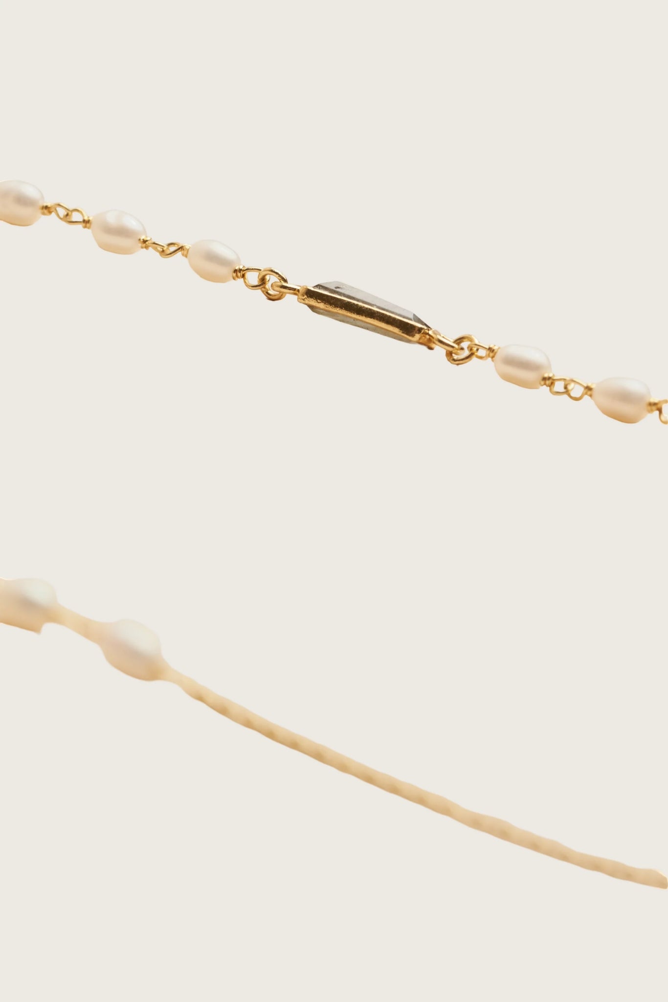 Taima Labradorite Pearl Necklace