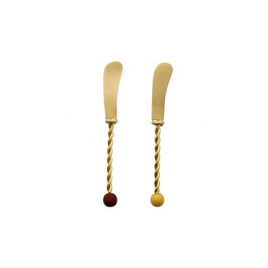 Double-ended Twisted Butter Knife Set