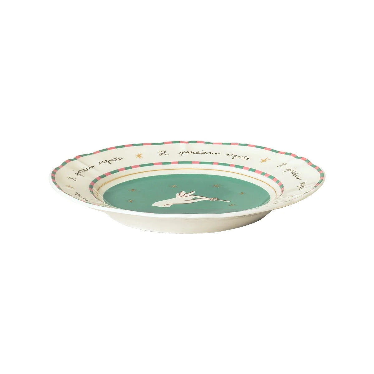 Hand-Patterned Porcelain Fruit Plate