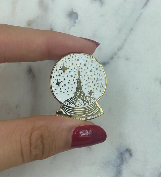 Paris Storm Globe 巴黎鐵塔雪花球徽章