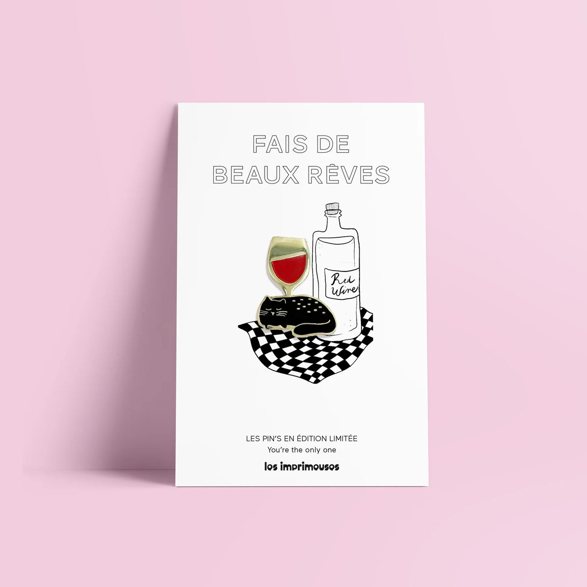 Fais de beaux rêves 黑貓紅酒徽章