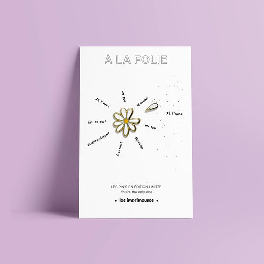 À la folie 狂戀雛菊徽章