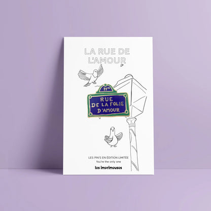 Rue de la Folie d’Amour 狂戀街牌徽章