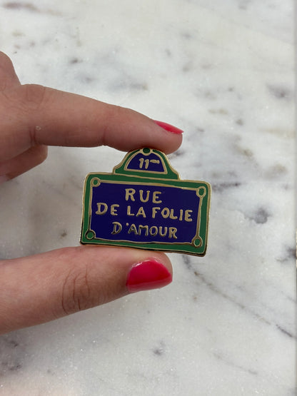 Rue de la Folie d’Amour 狂戀街牌徽章