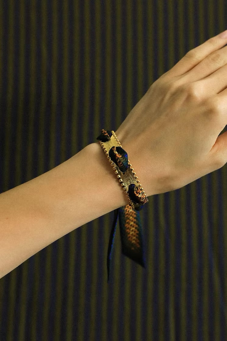 Sirene coloré Mermaid 2cm Ribbon Bracelet