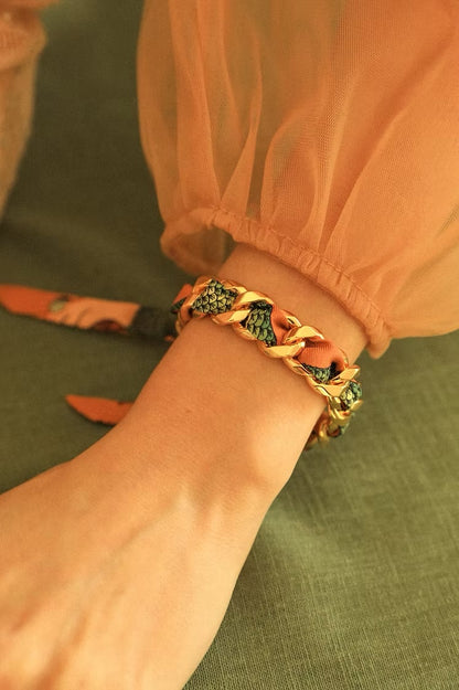 Sirene neutre Mermaid 1cm Ribbon Bracelet