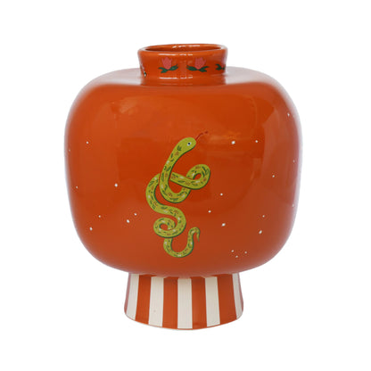 Striped Symbol Vase