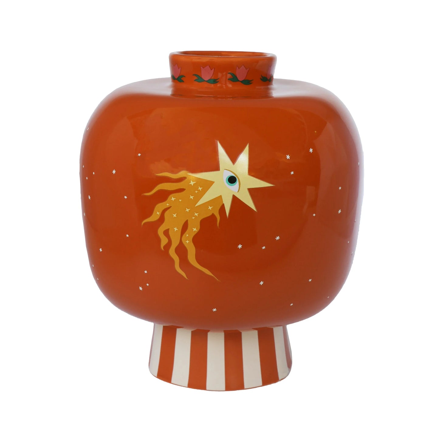 Striped Symbol Vase