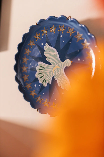 Blue Moon Bird Totem Plate