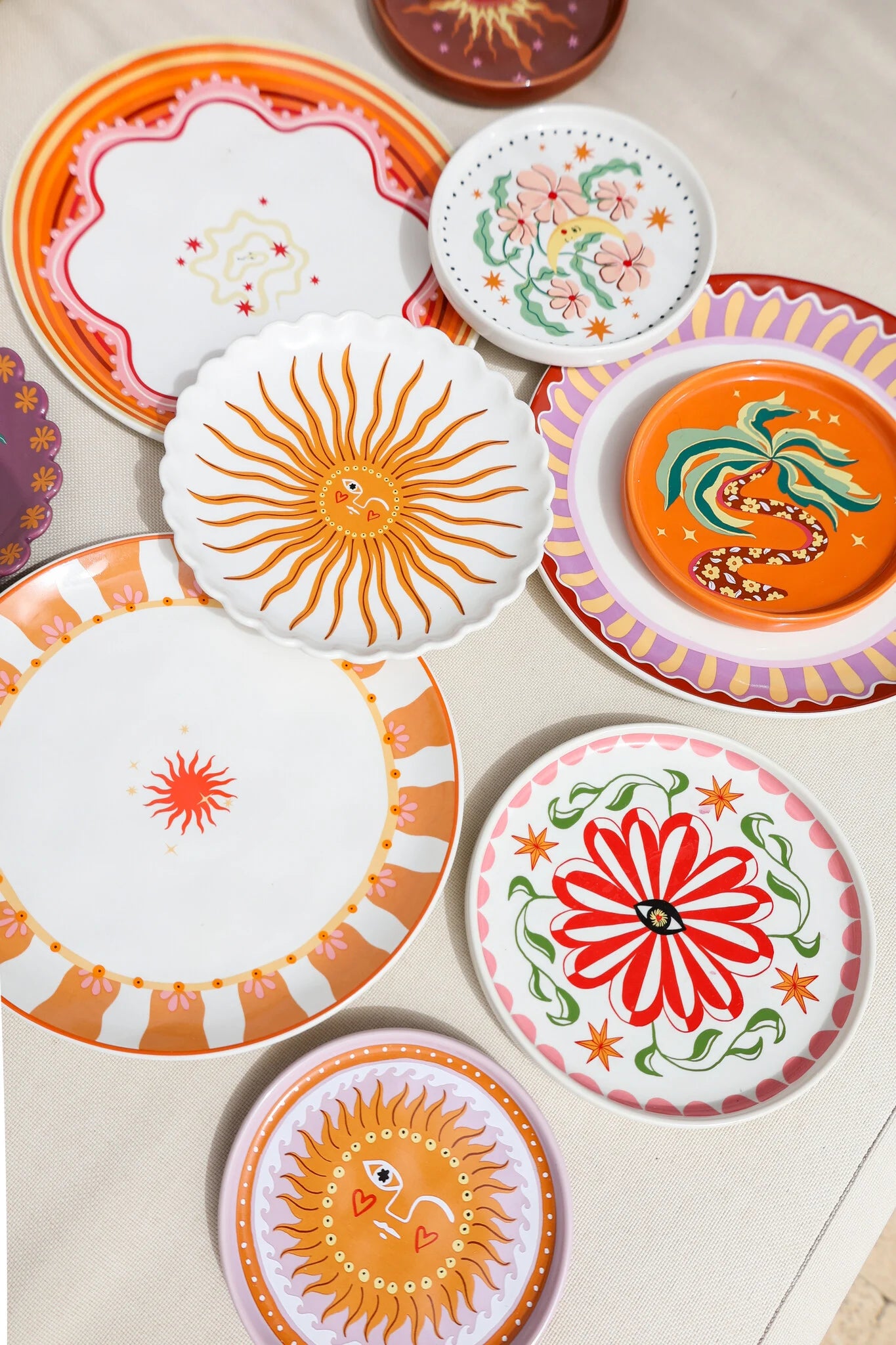 Sun Orange Plate