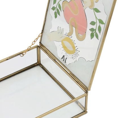 Amour Vintage Glass Storage Box L