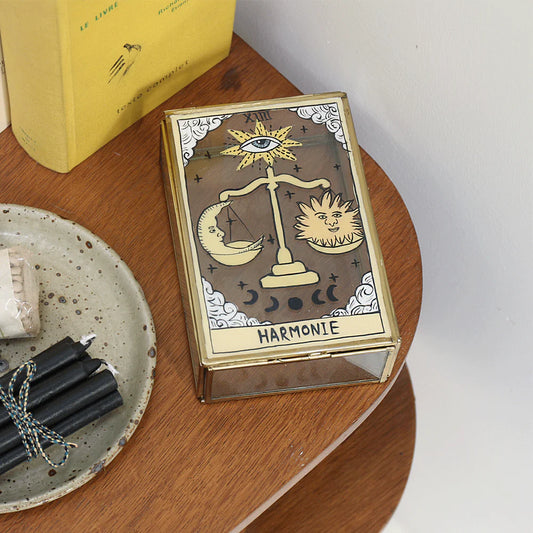 Harmonie Vintage Glass Storage Box M