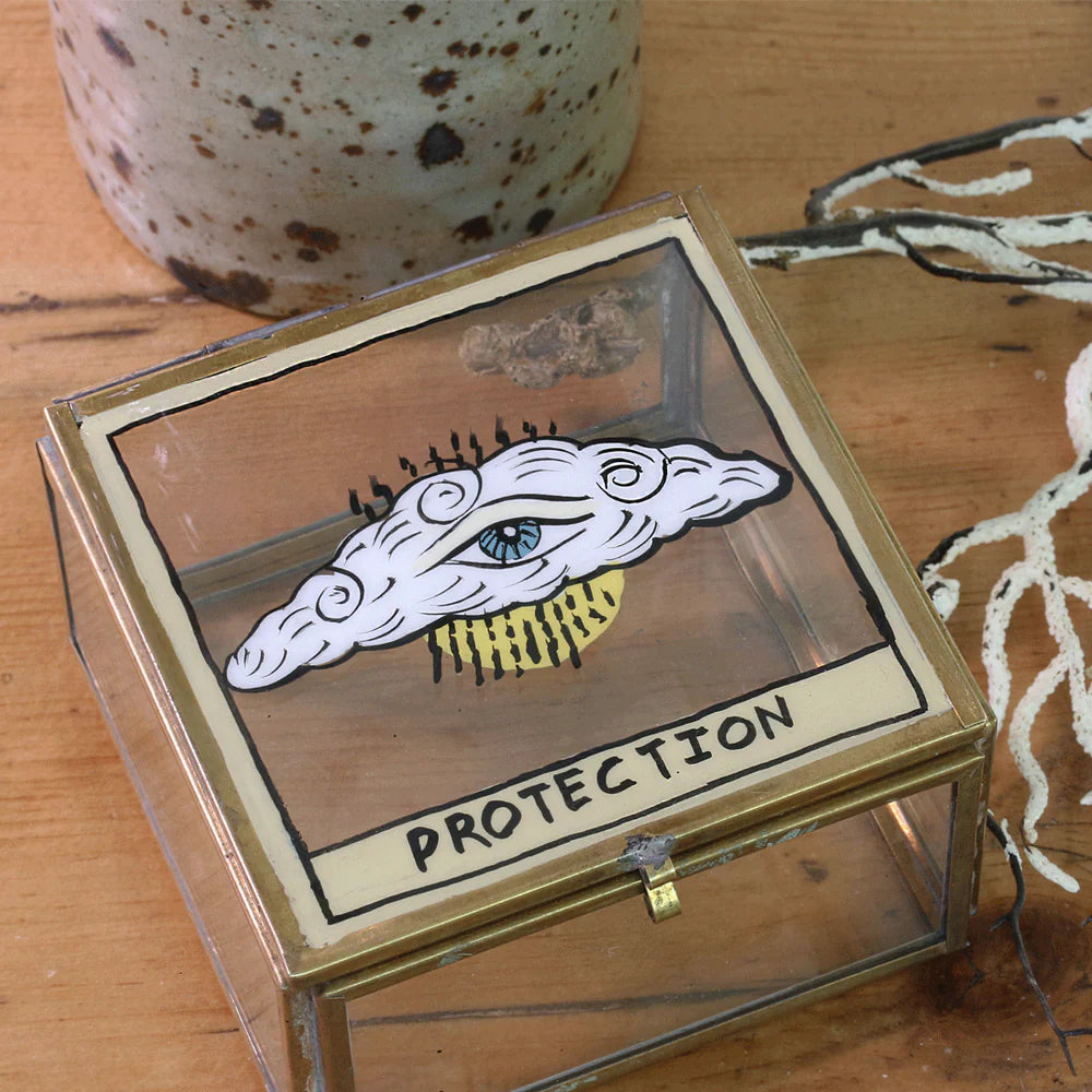 Protection Retro Glass Storage Box S