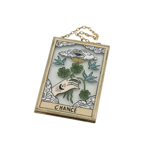 Chance Vintage Glass Double-Sided Ornament