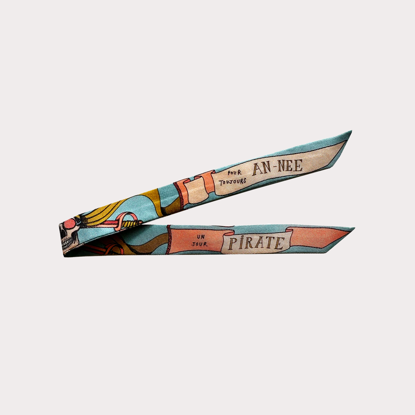 Pirate colored Pirate 2cm ribbon bracelet