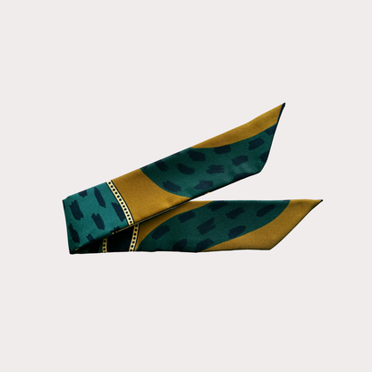 Chapanoir (Olive) 4cm Ribbon Bracelet