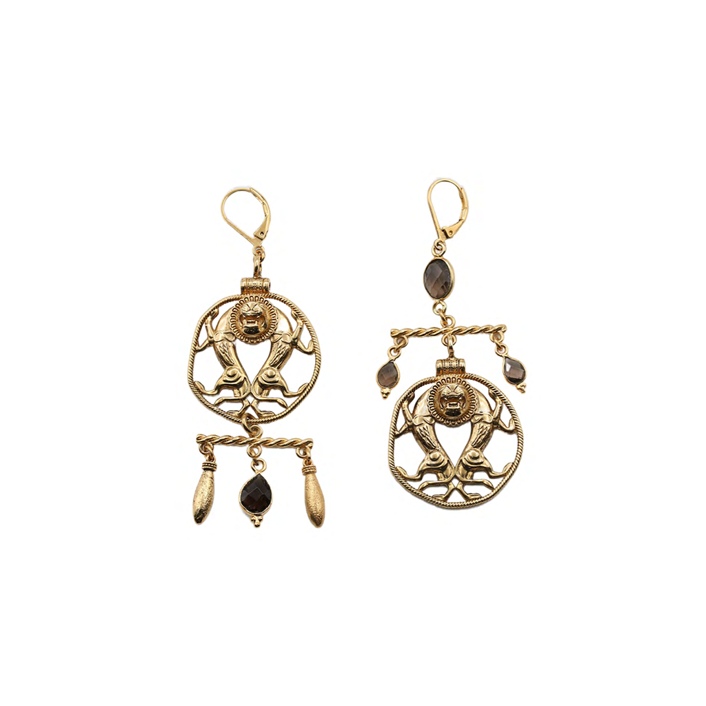 Aya Mobile Medal Earrings