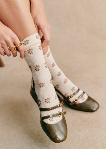 Julia Socks 花卉圖騰襪