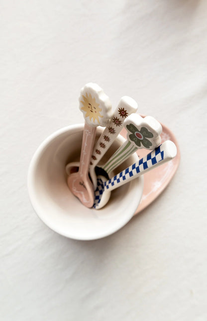 4-Piece Twisted Dessert Spoon Set